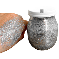 Frasco Grande Party Glitter En Gel -Plateado- - Caobamakeup