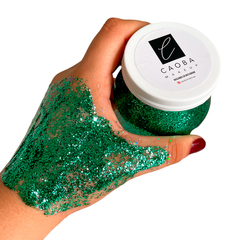 FRASCO GRANDE PARTY GLITTER EN GEL - VERDE ESCAMAS- - comprar online