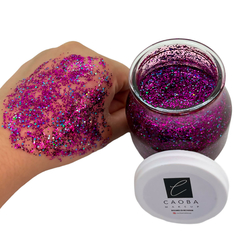 Imagen de Frasco Grande Party Glitter En Gel -Violeta escamas-