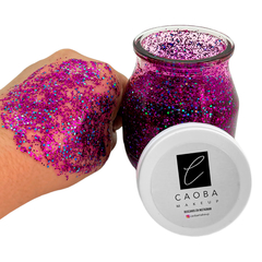 FRASCO GRANDE PARTY GLITTER EN GEL - VIOLETA ESCAMAS- en internet