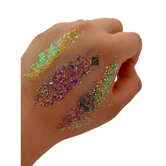 Glitter Escamas Sirena En Gel 24 Hrs 6 Tonos Holográficos - Caobamakeup