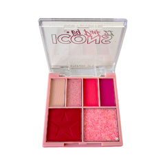 Paleta ICONS Pink21 SOMBRAS RUBOR Y GLITTER - Caobamakeup