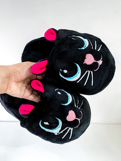 PANTUFLÓN GATITO NEGRO