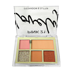 Paleta De Sombras Para Ojos + Glitter Lovely Pink 21 - tienda online