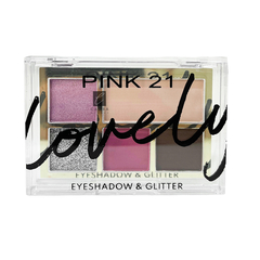 Paleta De Sombras Para Ojos + Glitter Lovely Pink 21 en internet
