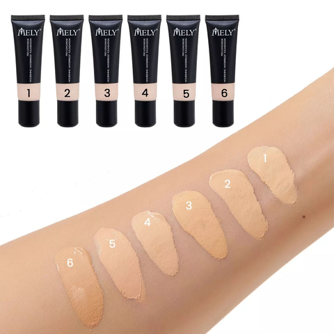 Base Maquillaje Líquida Mely Waterproof 35ml Color Natural