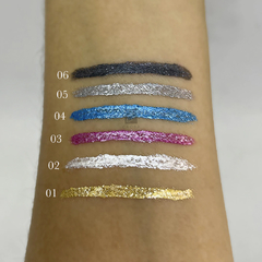 COMBO X6 Delineador Ojos Color Glitter Night Out Pink 21 - comprar online