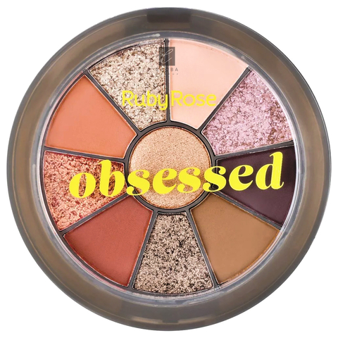 Paleta De 10 Sombras Obsessed Ruby Rose