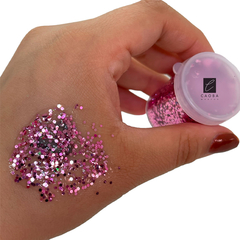 FRASQUITO INDIVIDUAL GLITTER ROSA - comprar online