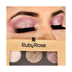 Imagen de Paleta 9 Sombras Shine Glitter Cremoso Ruby Rose Original