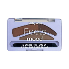 Sombra Duo Para Cejas FEELS MOOD RUBY ROSE - Caobamakeup