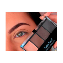 Paleta De Sombras Para Cejas + Corrector Ruby Rose Original - Caobamakeup
