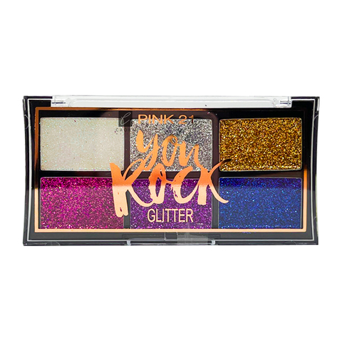 PALETA DE SOMBRAS GLITTER GEL YOU ROCK PINK 21