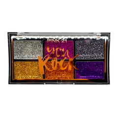 PALETA DE SOMBRAS GLITTER GEL YOU ROCK PINK 21 en internet