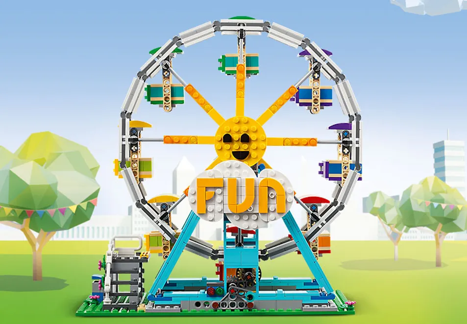 LEGO CREATOR 3 em 1 - Roda Gigante, 1002 pcs, Robótica Mecânica | 31