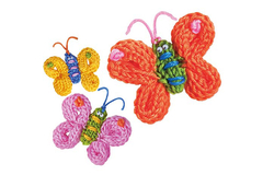 Kit de Tricô Francês - Borboleta, Brinquedo Artesanal - comprar online