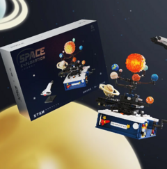 Blocos de Montar Sistema Solar +700pcs, Gira com Manivela, STEM, Educativo Astronomia e Planetas - comprar online