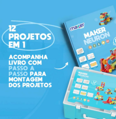 Conjunto Educacional de Robótica 12 em 1, Motor, Módulo Conversor, Controle Remoto, APP, 6+ - Robótica Toys | Brinquedos Educativos