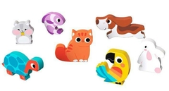 Quebra Cabeça de Encaixe - Animais, Madeira, +12 meses, 8 peças, Tooky Toys - comprar online