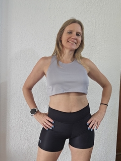 Musculosa Top Gris