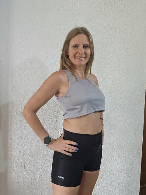 Musculosa Top Gris
