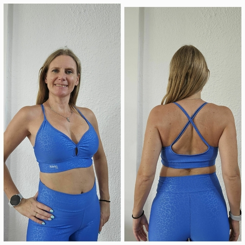 Top Uma "Texture Blue" (Azul Francia)