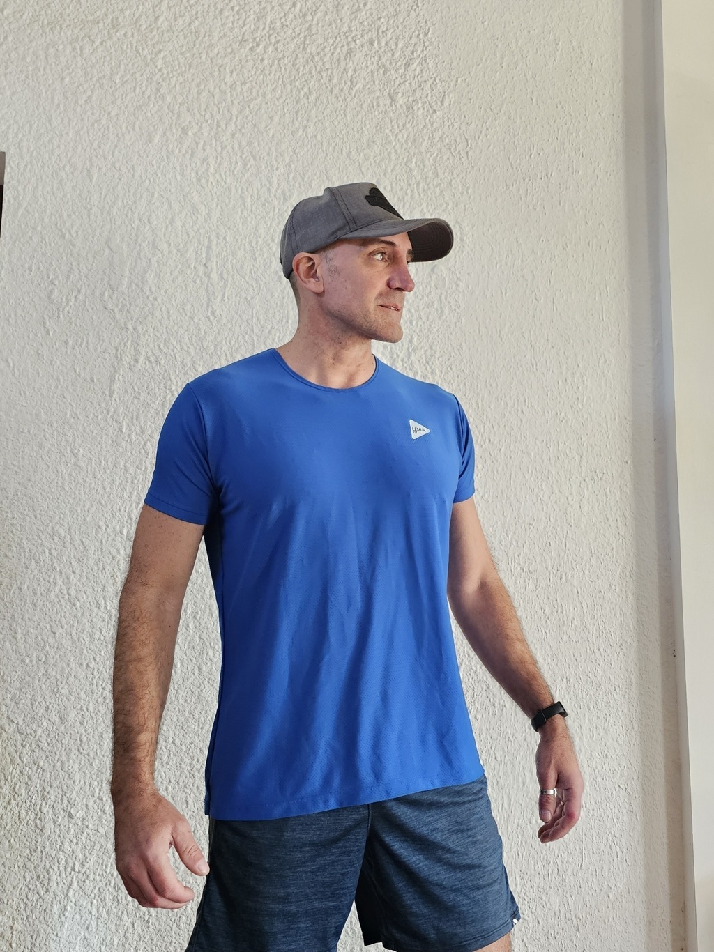 Remera Dry Fit Hombre Azul Comprar en LEMUR FIT