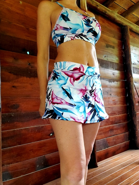 Pollera con short "Paradise"