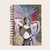 Caderno de arame - anotações - universitario- Pautado com arte autoral em colagem na capa que representa mulheres - caderno feminista - papelaria feminista, antirracista e anticapacitista produzida por uma mulher negra -Bertha-Lutz-Sojourner-Truth-Luiza-M