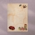 papel de carta vintage com tema de natureza, com animais e flores