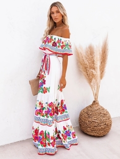 Vestido Longo Estampa Floral Ref 9174 na internet