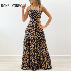 Vestido Longo com Recortes na Cintura Ref 0402 - comprar online