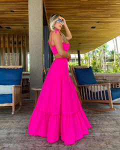Vestido Longo Pink DC 1342 - comprar online