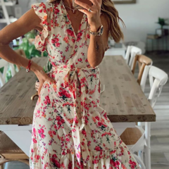 Vestido Longo Floral Ref 2433 - comprar online