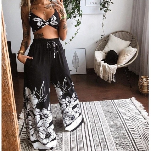 Calça e sale top cropped