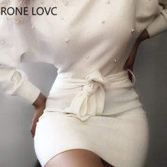 Vestido Branco com Pérolas Ref 5088 - comprar online