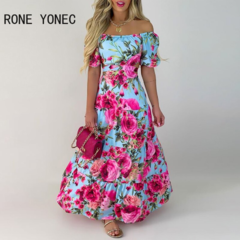 Vestido Longo Floral Ref 9723 - comprar online