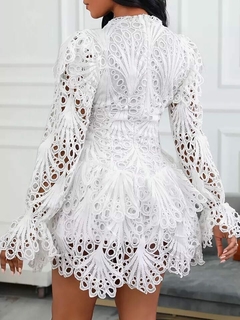 Vestido Branco de Renda Ref 9050 na internet