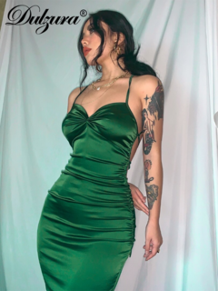 Vestido Longo Verde de Festa Ref 9961 na internet