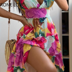 Vestido Curto Estampado Floral Ref 9931 - comprar online