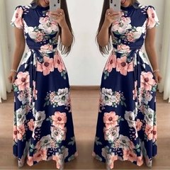 Vestido longo estampado floral ref 179 - comprar online