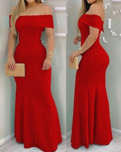 Vestido Longo Vermelho Ref 2839