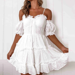 Vestido De Renda Lese Ombro A Ombro Ref 0630 - loja online