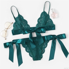 Conjunto de Lingerie Rendado Ref 2414 na internet