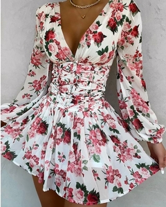 Vestido Curto Floral Ref 9037