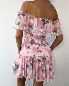 Vestido Rosa Floral Ref  2532 na internet