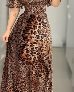 Vestido Animal Print e Borboleta Ref 2324 - comprar online