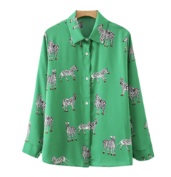 Camisa Verde com Estampa Ref 3041 - comprar online
