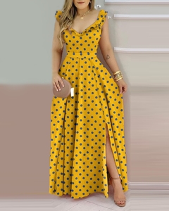 Vestido Longo Poá Ref 9465 na internet