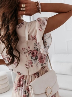 Vestido Chiffon Floral Ref 9193 - comprar online